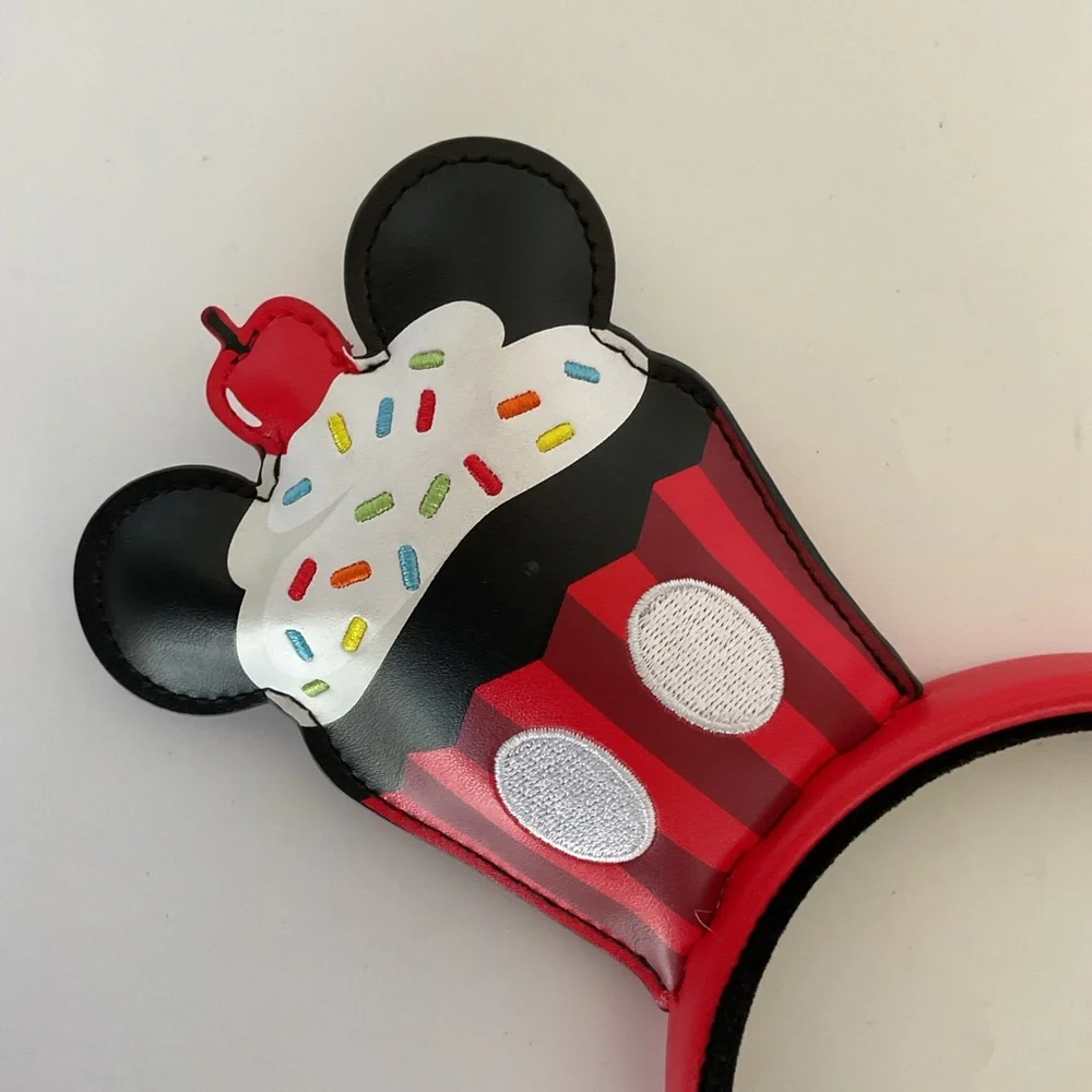 Disney Loungefly Mickey Mouse Sprinkle Cupcake Headband NWT